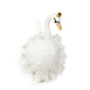 White Feather Swan with Crown - Medium, AC-Abbott Collection, Putti Fine Furnishings