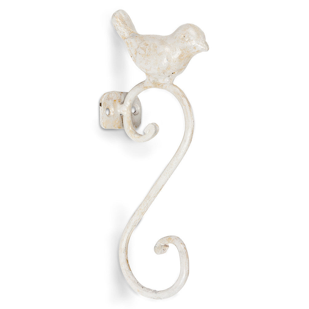 Small Bird Wall Hook - White -  Tableware - Abbot Collection - Putti Fine Furnishings Toronto Canada