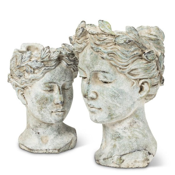 Woman Head Planter - Small, AC-Abbot Collection, Putti Fine Furnishings