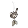 Silver Bird with Pinecones Ornament, AC-Abbott Collection, Putti Fine Furnishings