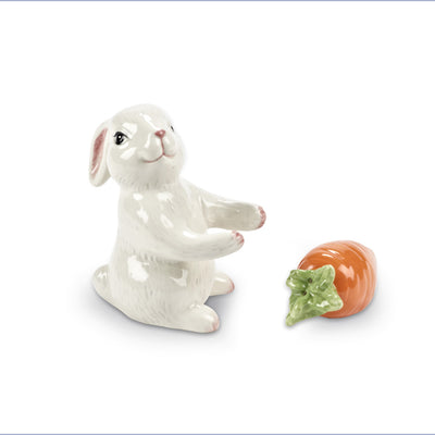 Bunny & Carrot Salt & Pepper, AC-Abbott Collection, Putti Fine Furnishings