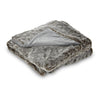 Faux Fur Throw - Grey, AC-Abbott Collection, Putti Fine Furnishings