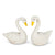 Small White Cast Iron Swans | Putti Fine Furnishings Canada