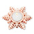 Rose Gold Snowflake Tealite Holder -  Christmas - AC-Abbott Collection - Putti Fine Furnishings Toronto Canada