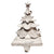 White Tree with Star Christmas Stocking Holder