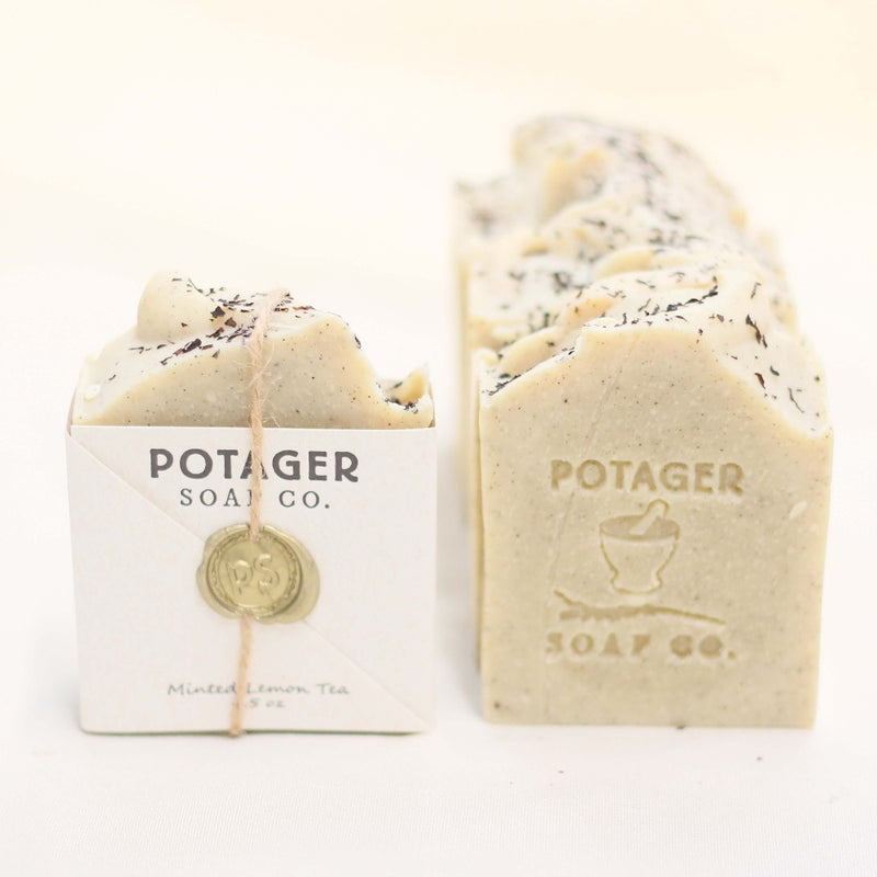 Potager Soap Company Handmade Organic Soap - Minted Lemon Tea