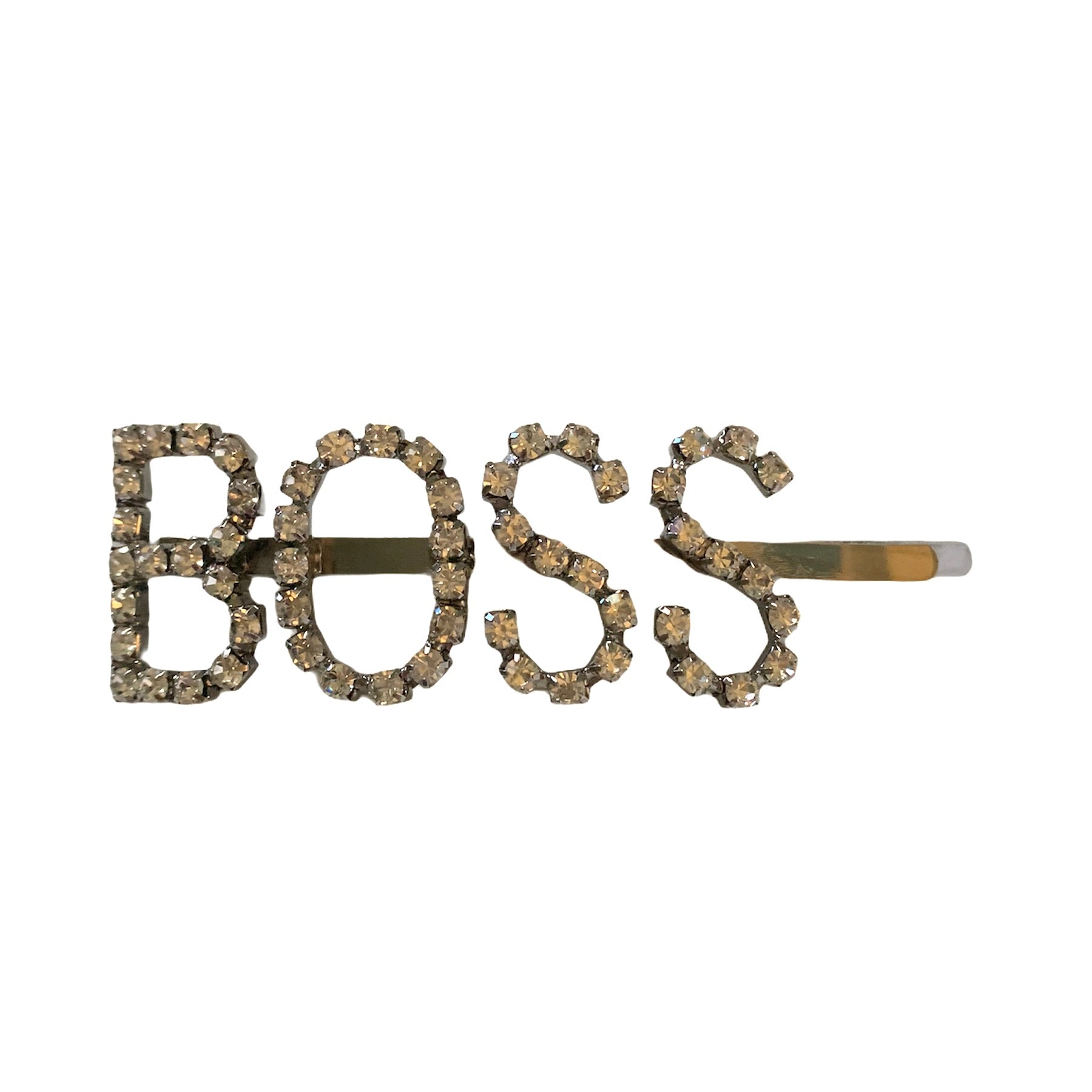 Diamante "Boss" Hair Clip