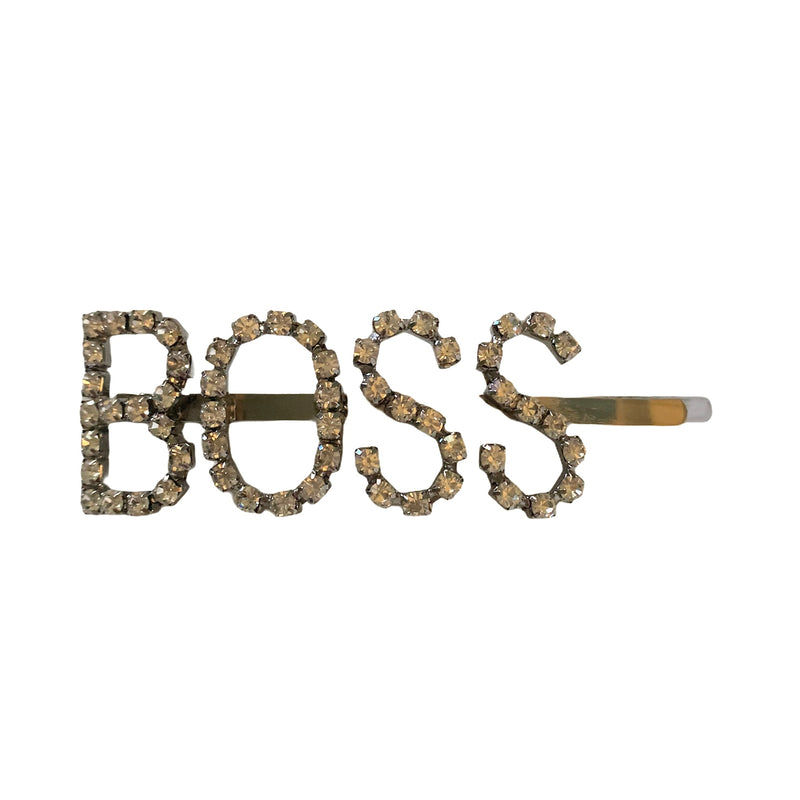 Diamante "Boss" Hair Clip