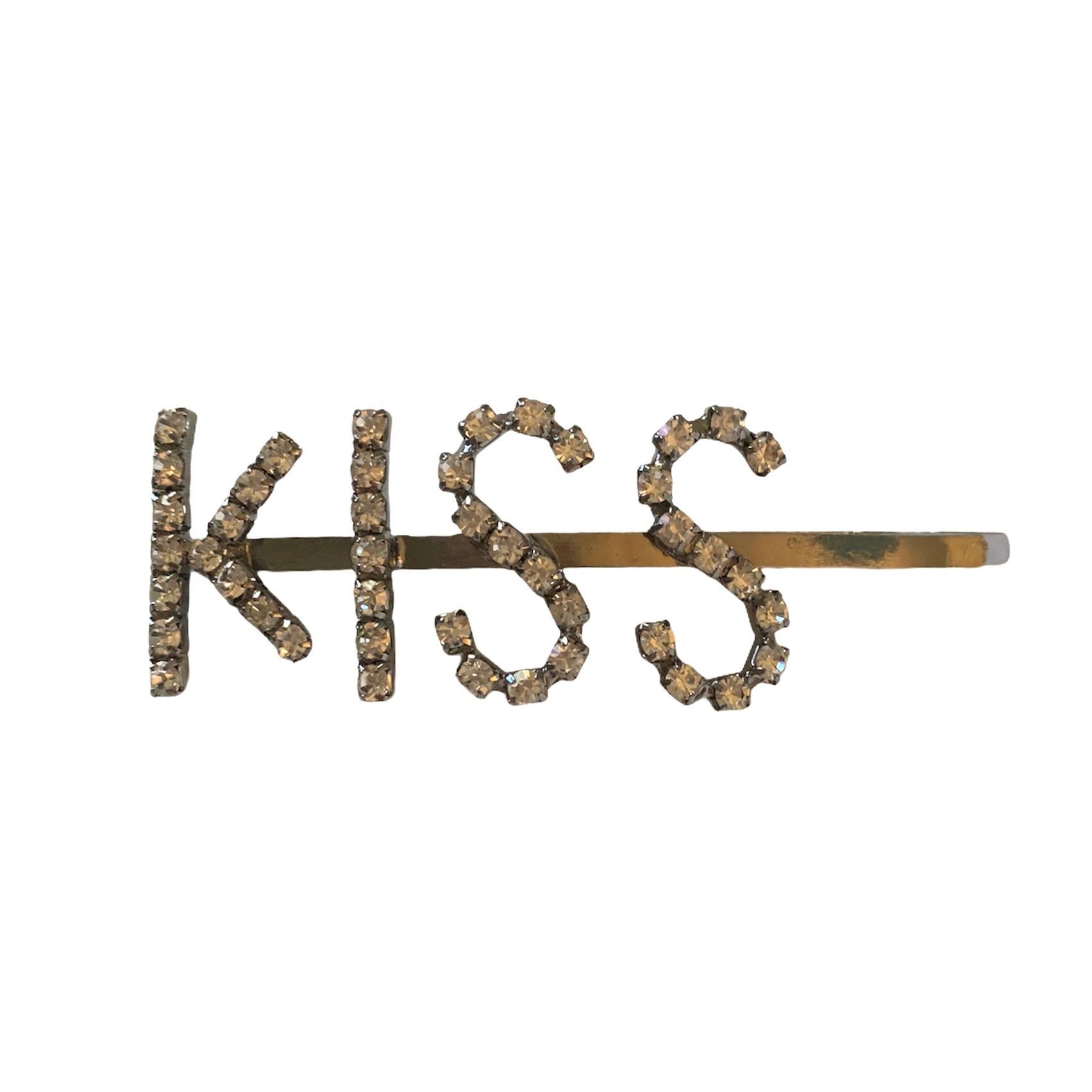 Diamante "Kiss" Hair Clip