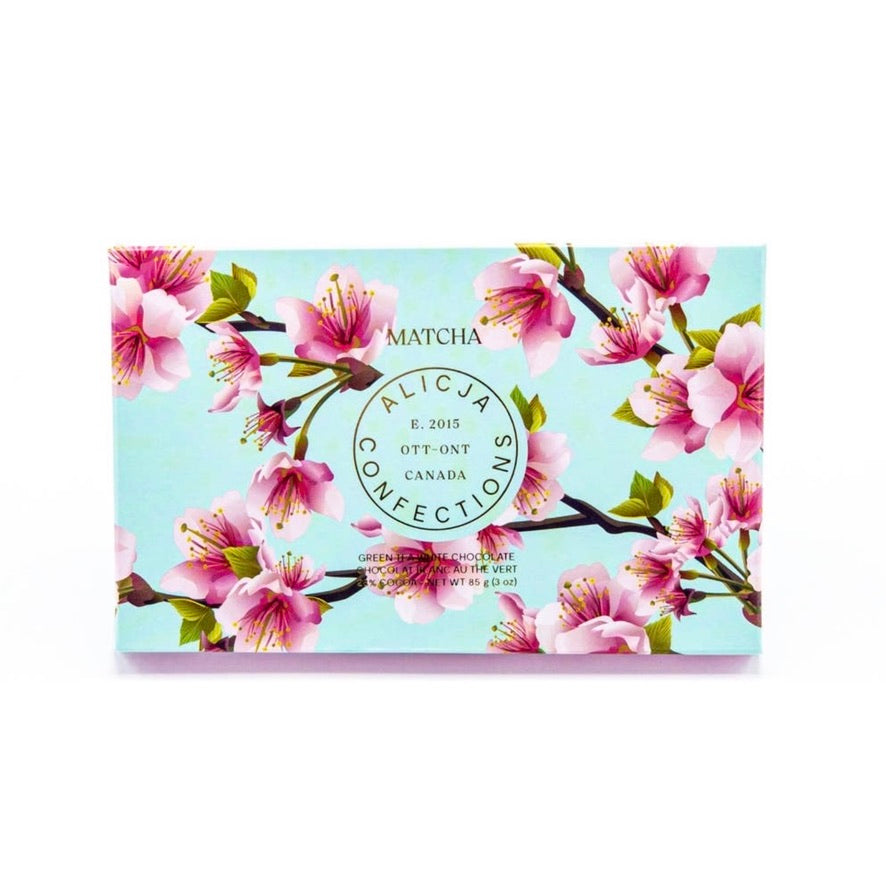 Alicja Confections | Matcha White Postcard Chocolate Bar | Putti Fine Furnishings