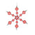 Red and White Beaded Candy Snowflake | Putti Christmas 