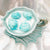 Blue Marbled Seashell Candle | Putti Fine Furnishings Canada 