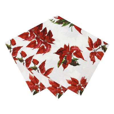 Talking Tables Botanical "Poinsettia" Lunch Paper Napkin | Putti Celebrations Canada