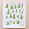 Christmas Holiday Forest Swedish Dishcloth - Green