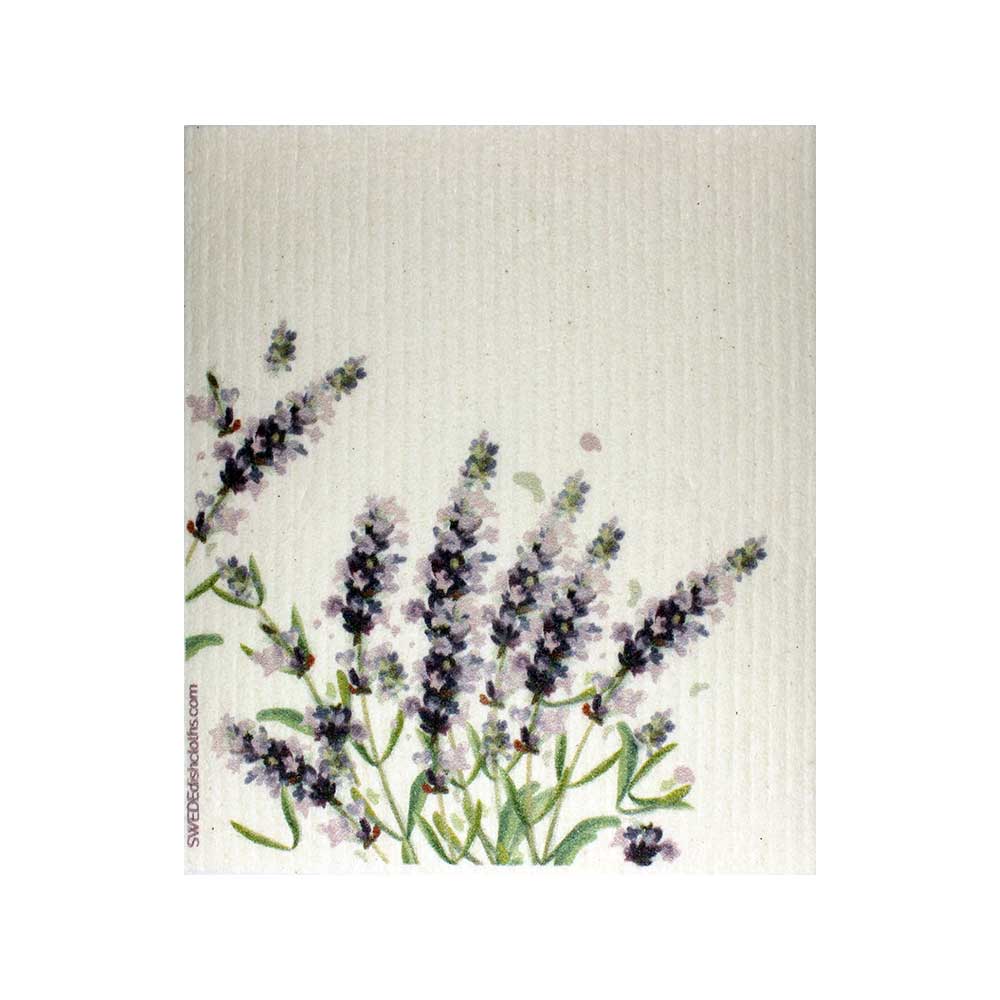 Lavender Flowers Swedish Dishcloth