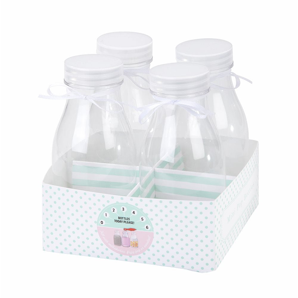  Mini Plastic Milk Bottles, TT-Talking Tables, Putti Fine Furnishings