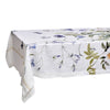 Blue Flower Garden Linen Tablecloth - Large
