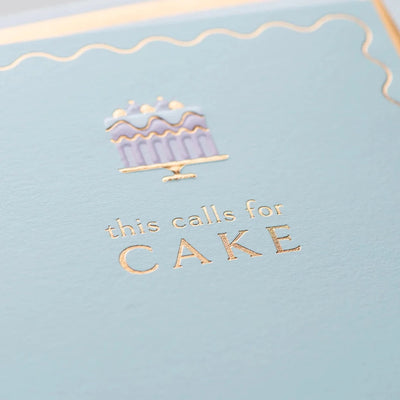 "This calls for cake" Birthday Cake Greeting Card | Putti Celebrations