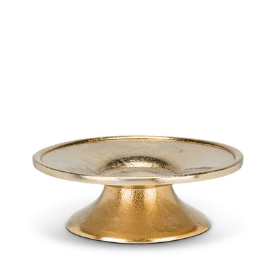 Gold Low Pillar Plate | Putti Fine Furnishings