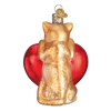Old World Christmas I Love My Cat Glass Ornament | Putti Christmas Canada