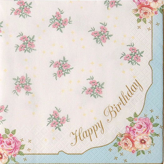 Happy Birthday Napkin -  Paper Napkins - Talking Tables - Putti Fine Furnishings Toronto Canada - 1