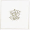 Francoise Paviot "Chiffres" Dinner Napkin - Gold, FP-Francoise Paviot, Putti Fine Furnishings