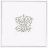 Francoise Paviot "Chiffres" Dinner Napkin- Silver, FP-Francoise Paviot, Putti Fine Furnishings