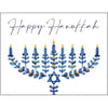 "Happy Hanukkah" Menorah Greeting Card