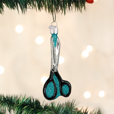 Old World Christmas Scissors Glass Ornament, OWC-Old World Christmas, Putti Fine Furnishings