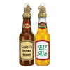 Old World Christmas Santa's Beer Bottle Glass Christmas Ornament -  Christmas - Old World Christmas - Putti Fine Furnishings Toronto Canada - 1