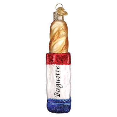 Old World Baguette Glass Christmas Ornament, OWC-Old World Christmas, Putti Fine Furnishings