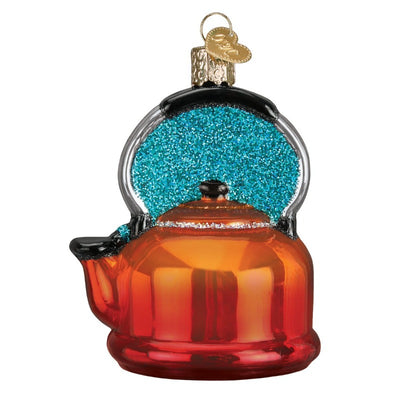 Old World Christmas Tea Kettle Glass Ornament
