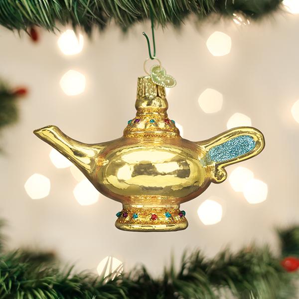 Old World Christmas Magic Lamp Ornament | Putti Christmas Decorations 