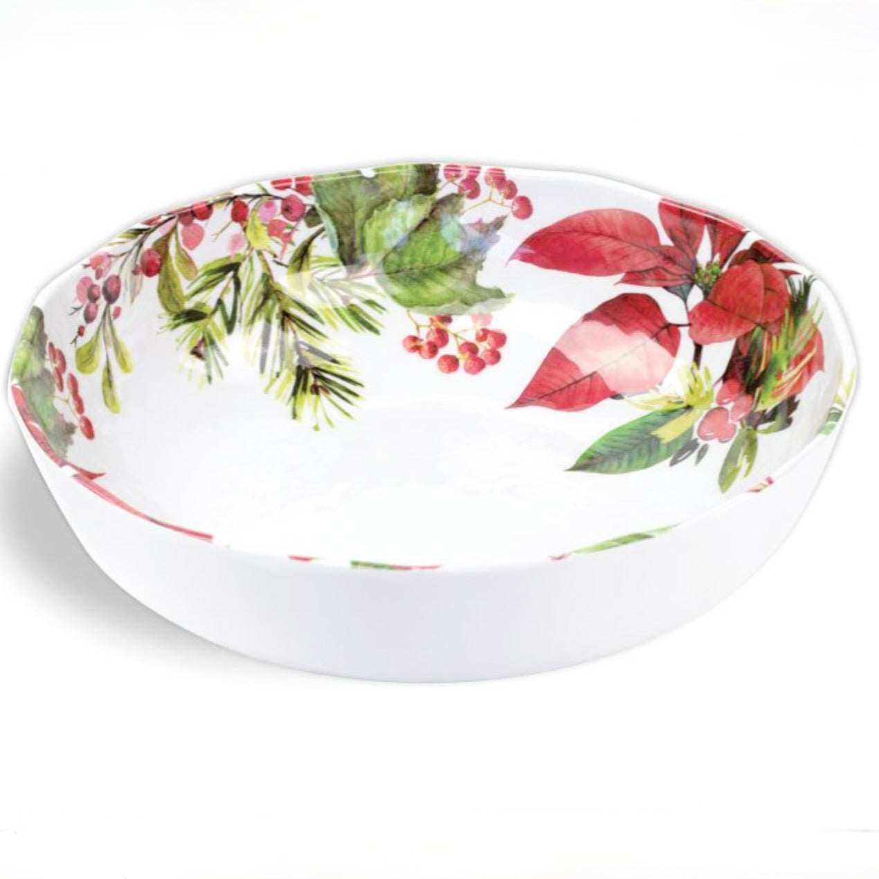 Michel Design Works Poinsettia Melamine Bowl