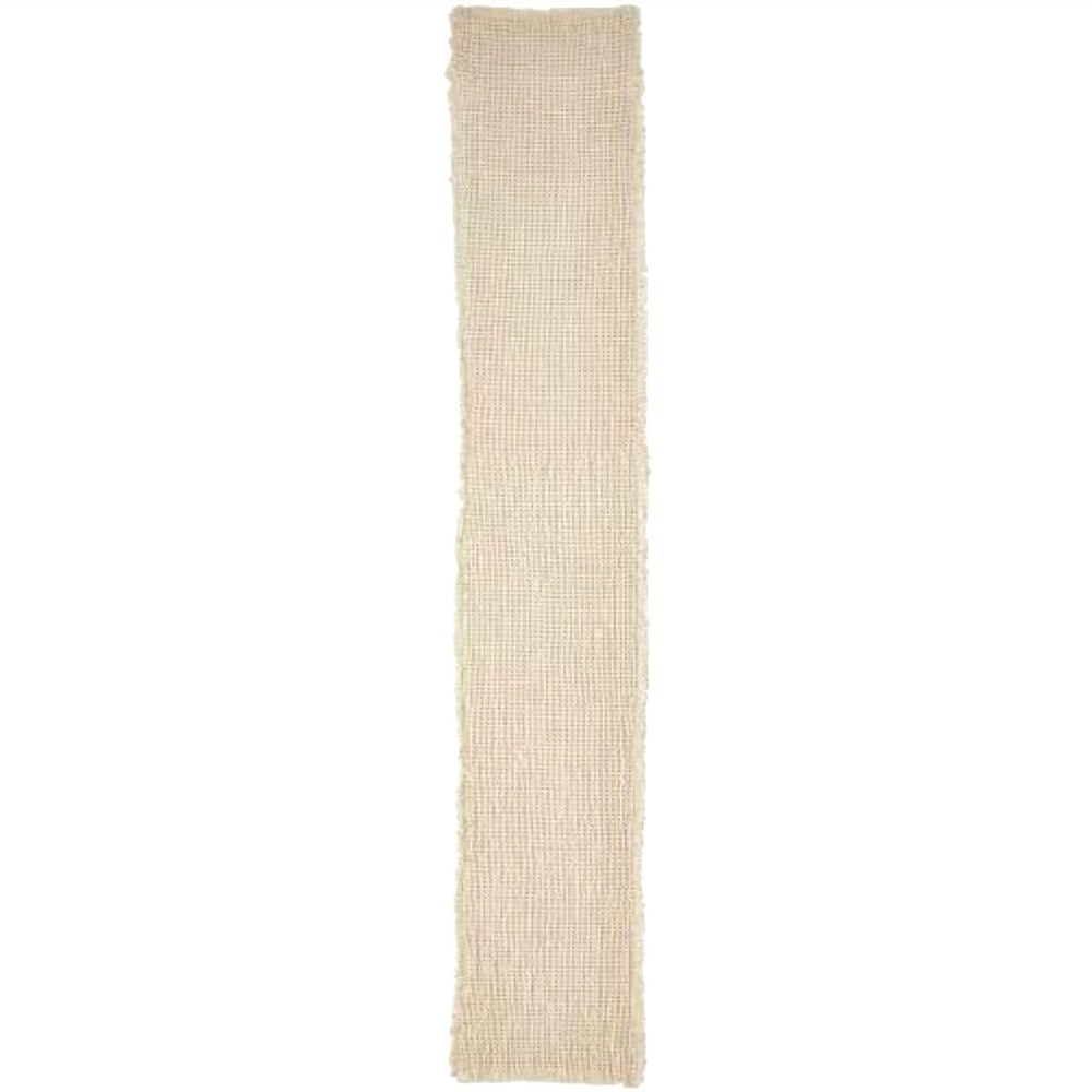 Mud Pie Waffle Weave Table Runner - Cream | Putti Fine Furnishings 