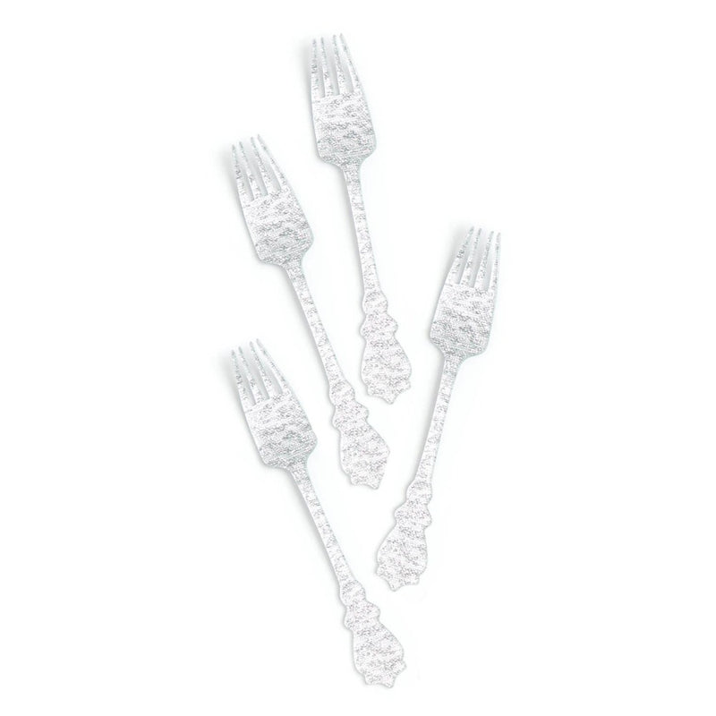 Acrylic Forks - Silver
