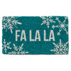 Snowflake Fa La La Doormat | Putti Fine Furnishings Christmas Door Mats