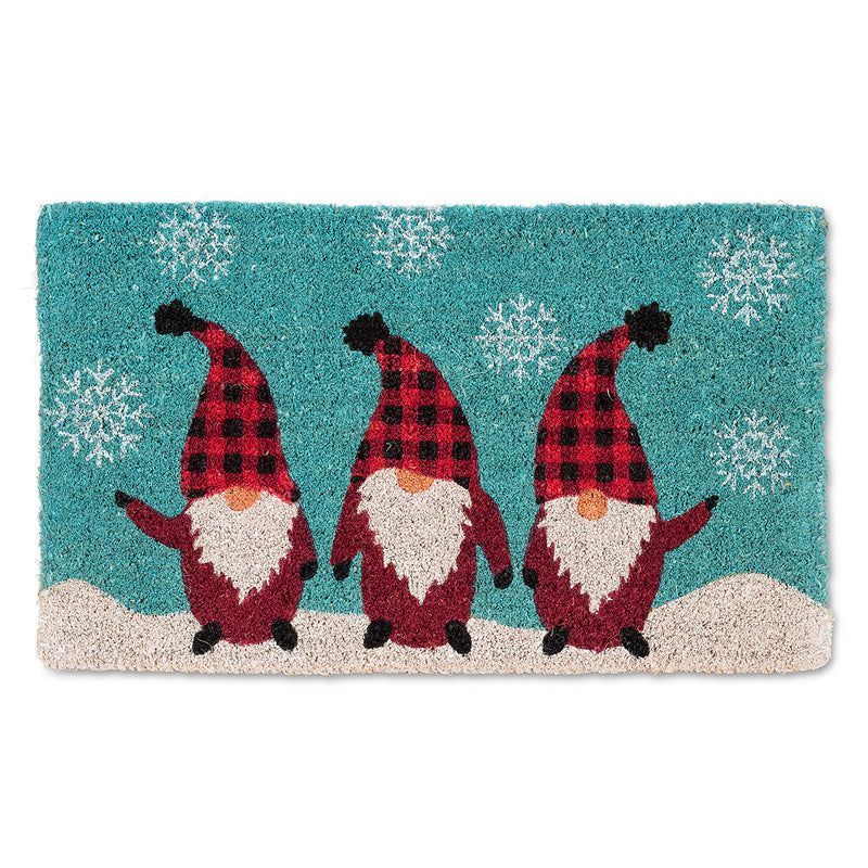 Gnome Trio Christmas Doormat | Putti Christmas Canada 