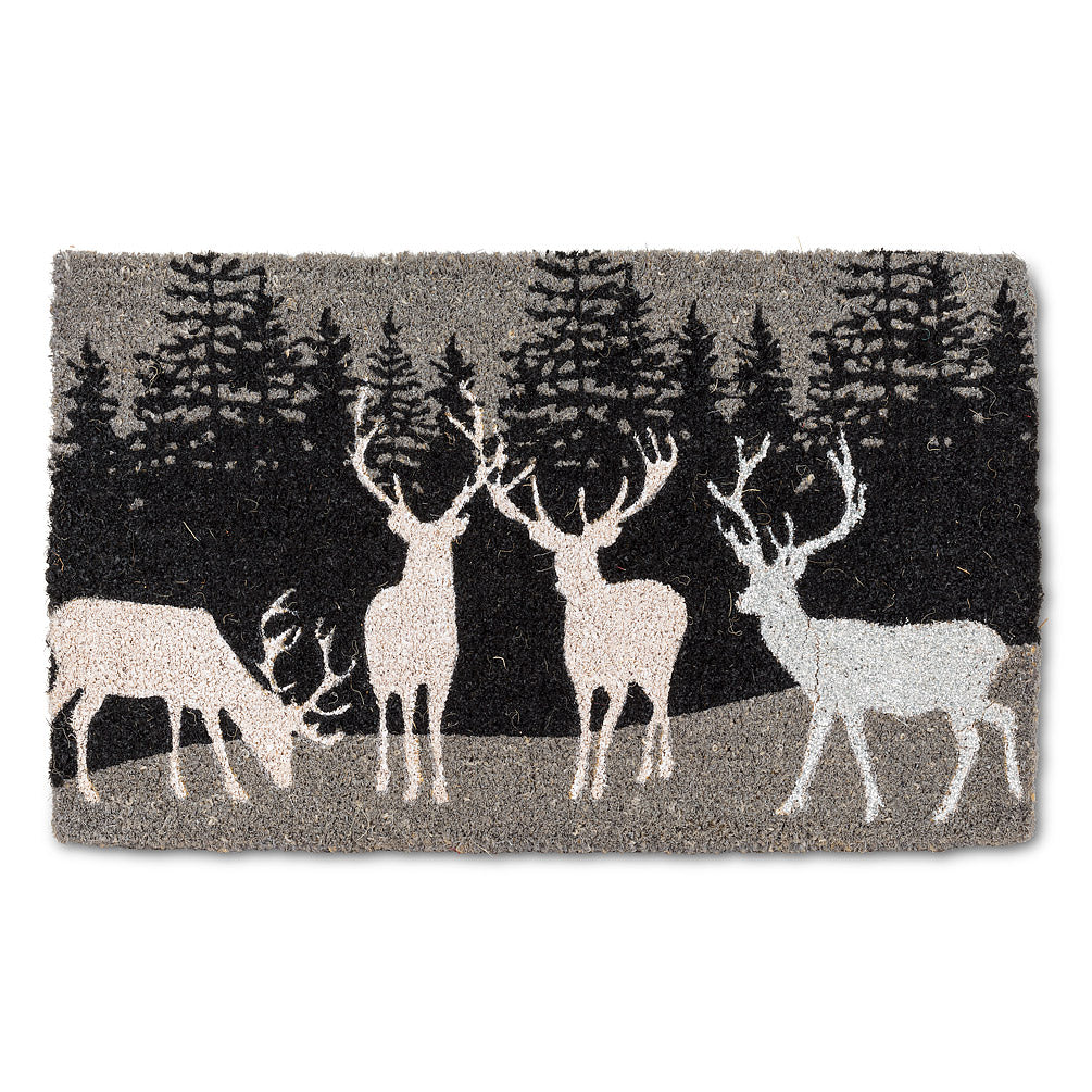 Reindeer Silhouet Doormat Christmas Doormat | Putti Fine Furnishings Canada