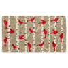 Cardinals & Birch Doormat | Putti Christmas Door Mats Canada