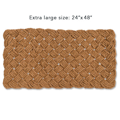 Extra Large Natural Woven Rope Doormat | Putti Fine Furnishings Canada