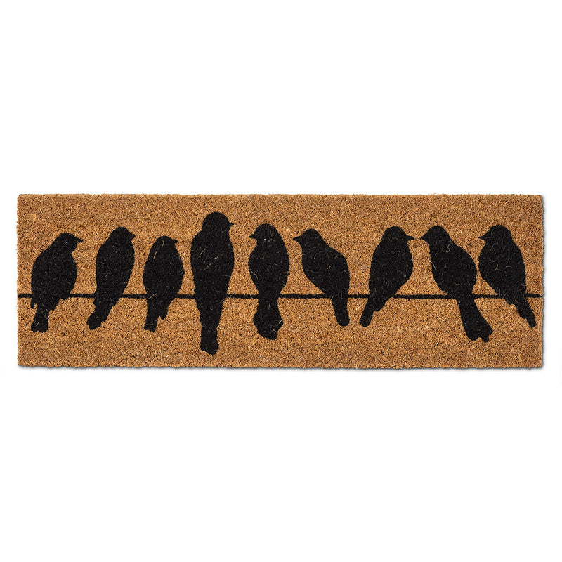 Birds in a Row Balcony Small Doormat | Putti Fine Furnishings 