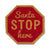 Santa Stop Here Octagonal Doormat | Putti Christmas Canada