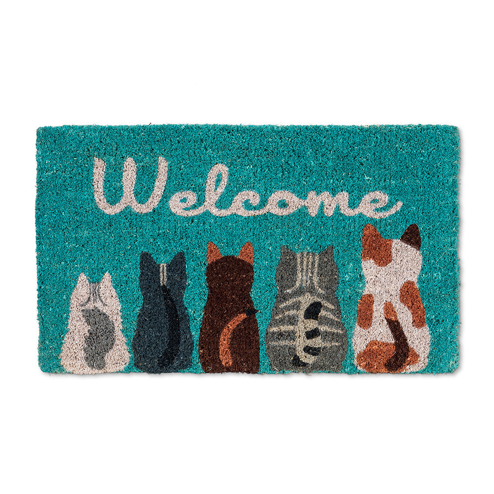  Cat Welcome Doormat, AC-Abbott Collection, Putti Fine Furnishings
