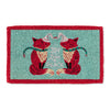 "Joy Love Peace" Foxes Christmas Doormat, AC-Abbott Collection, Putti Fine Furnishings