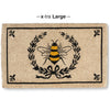Bee in Crest Doormat - Extra Large, AC-Abbott Collection, Putti Fine Furnishings