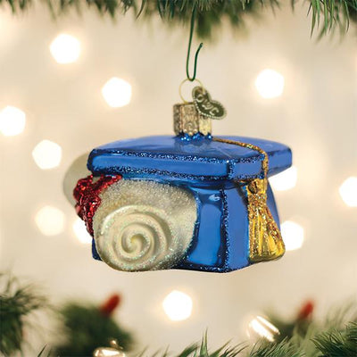 Old World Christmas Graduation Cap Glass Ornament | Putti Christmas Canada