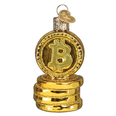 Old World Christmas Bitcoin Ornament | Putti Christmas