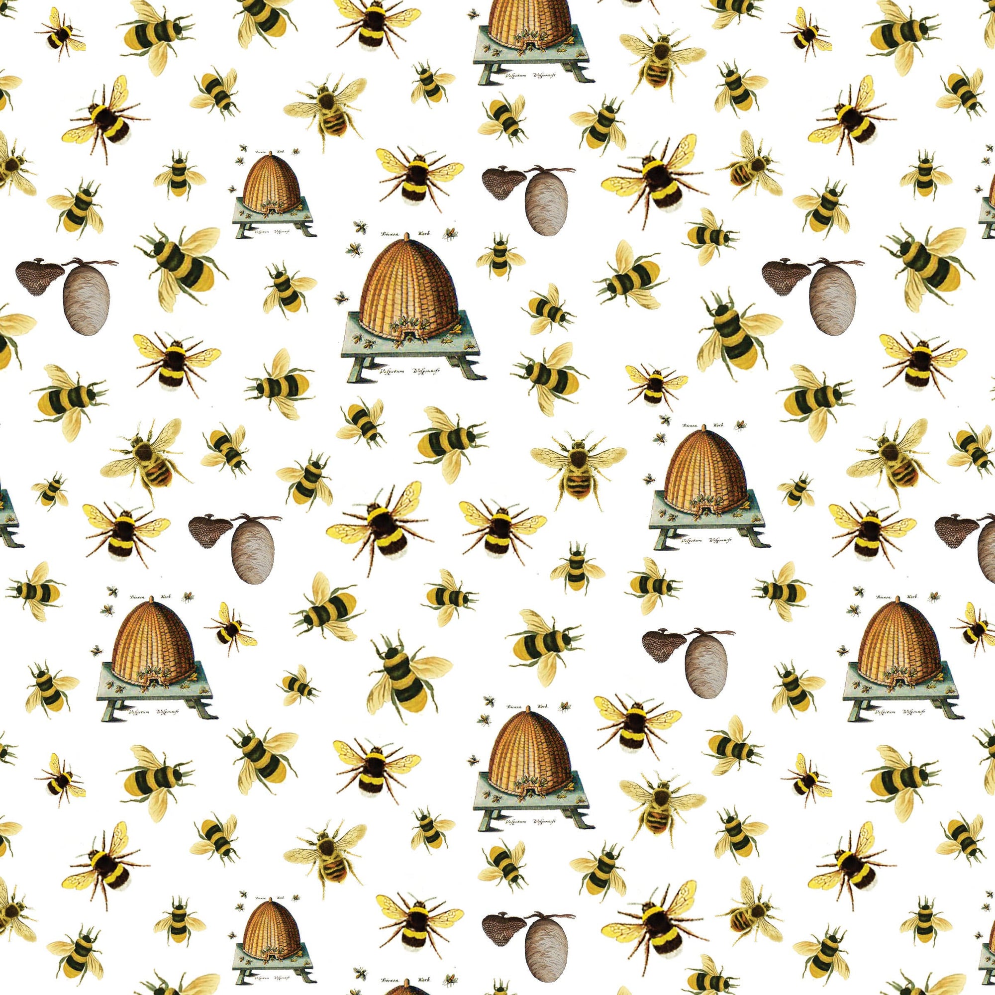 Bees Gift Wrap Roll