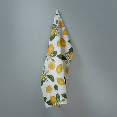 Lemons Organic Tea Towel | Putti Fine Furnishings Canada